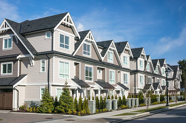 Row of the new townhouses